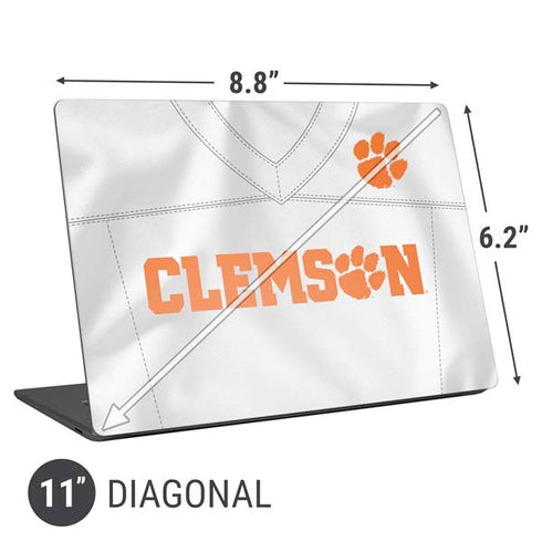 Clemson University White Jersey Universal Laptop 11in (8.8 x 6.2in) Skin